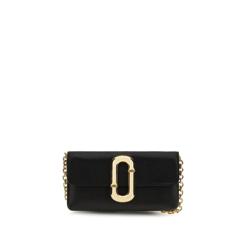 Marc Jacobs Black Calf Leather Bos Taurus Shoulder Bag - Eljoys Fashion 
