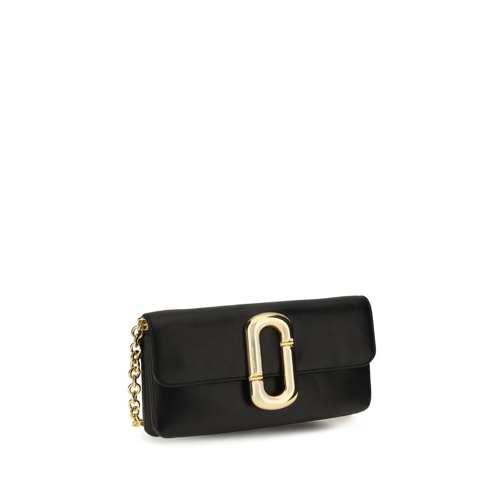 Marc Jacobs Black Calf Leather Bos Taurus Shoulder Bag - Eljoys Fashion 