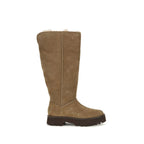UGG Beige Suede Leather Flat Boots - Eljoys Fashion 