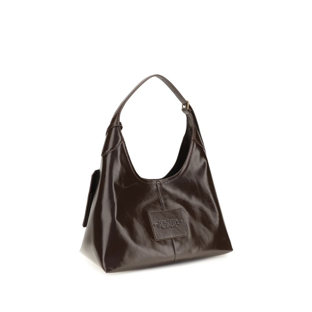 Marc Jacobs Brown Calf Leather Bos Taurus Shoulder Bag - Eljoys Fashion 
