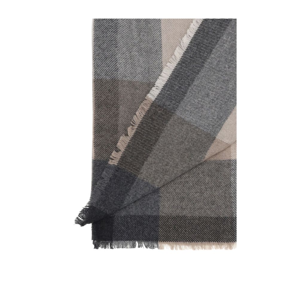 Brunello Cucinelli Multicolor Wool Oves Aries Foulard