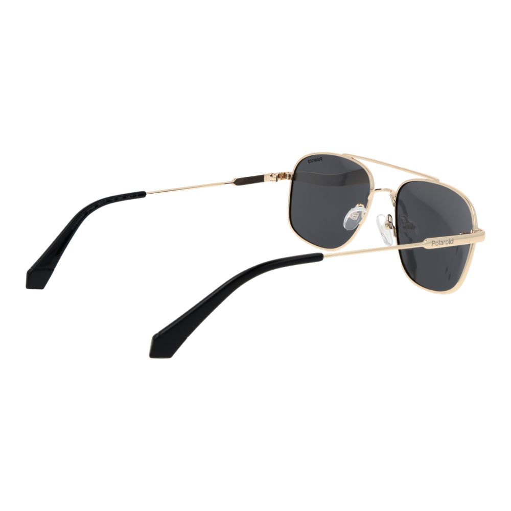 Polaroid Gold Metal Sunglasses