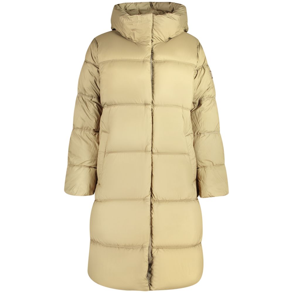 Pepe Jeans Verde Poliestere Donna Jacket with Hood and Pockets - Eljoys Fashion 