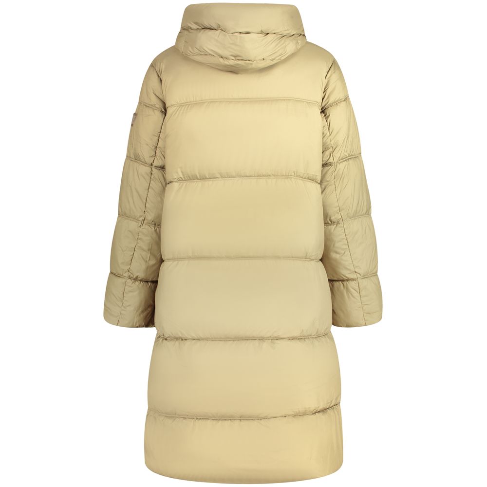 Pepe Jeans Verde Poliestere Donna Jacket with Hood and Pockets - Eljoys Fashion 