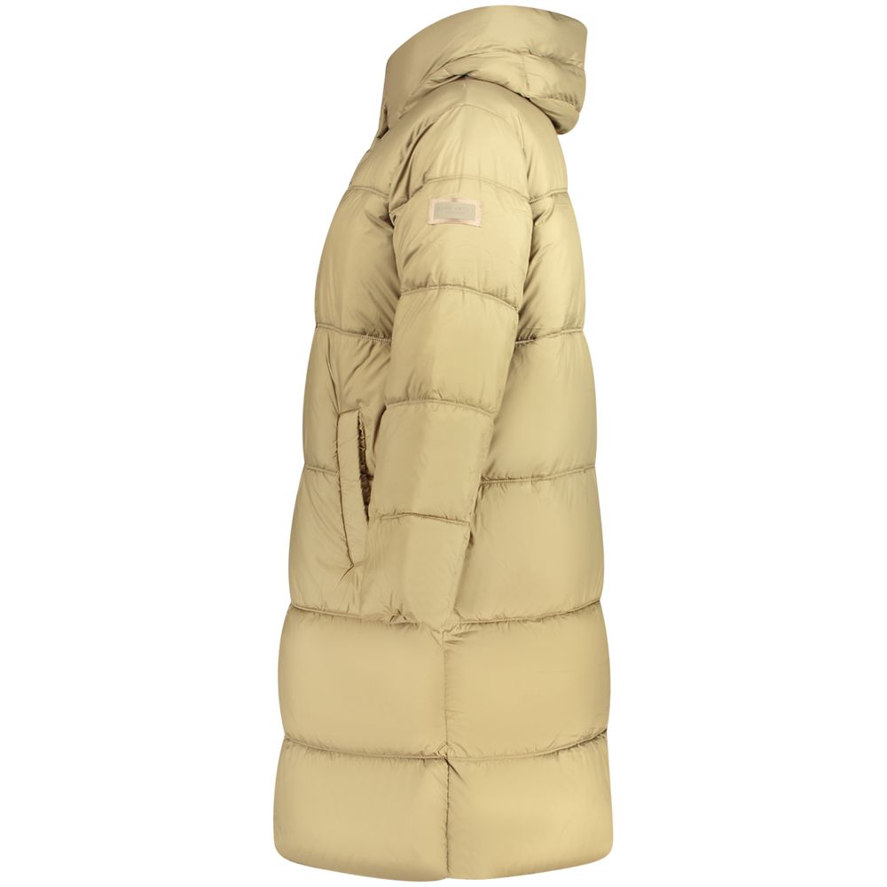 Pepe Jeans Verde Poliestere Donna Jacket with Hood and Pockets - Eljoys Fashion 