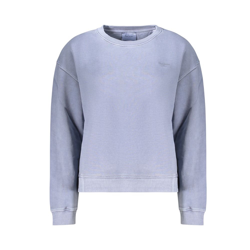Pepe Jeans Blue Cotton Women's Sweatshirt - Eljoys Fashion 