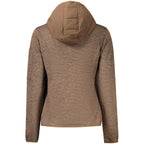 Norway 1963 Brown Polyester Women's Jacket with Hood - Eljoys Fashion 