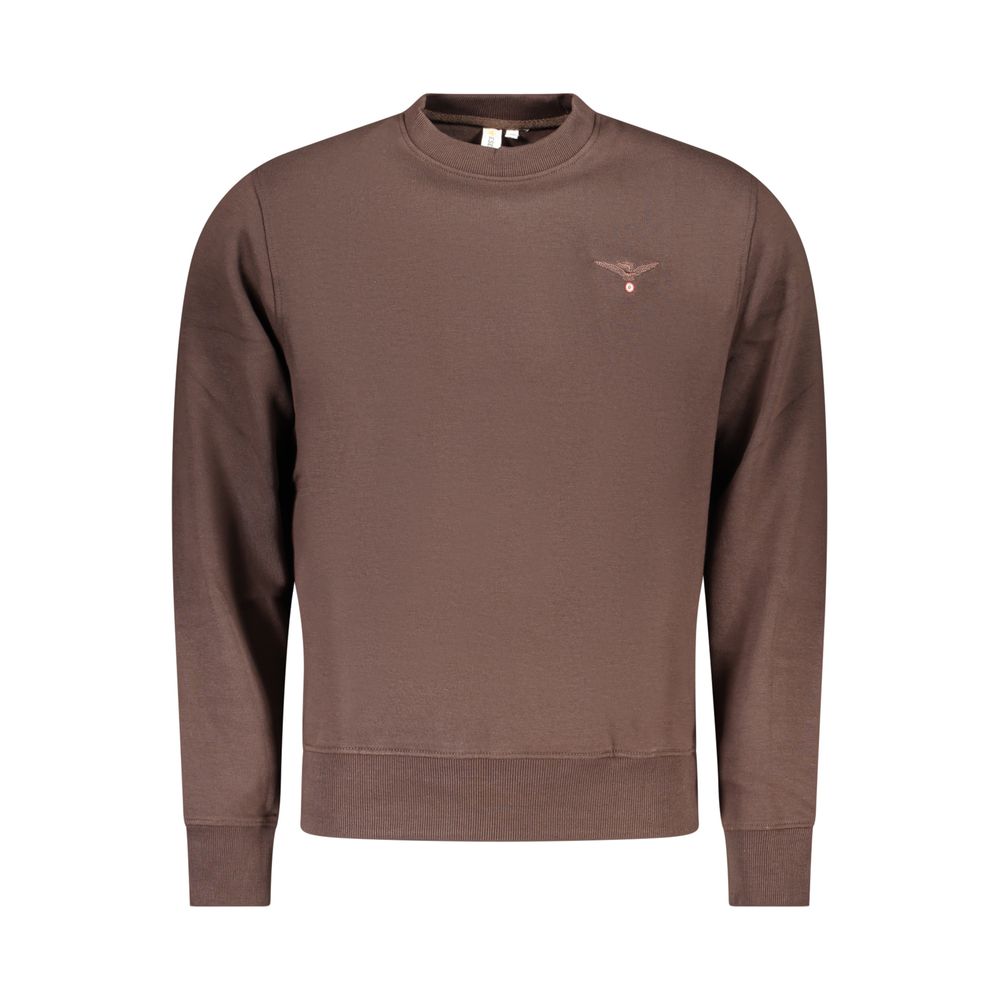 Accademia Militare Brown Cotton Sweatshirt
