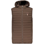Accademia Militare Brown Polyester Sleeveless Jacket