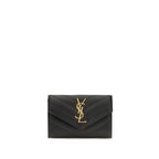 Saint Laurent Black Lamb Ovis Aries Wallet