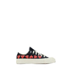 Comme Des Garçons Play x Converse Black Canvas Low Top Sneakers - Eljoys Fashion 
