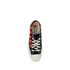 Comme Des Garçons Play x Converse Black Canvas Low Top Sneakers - Eljoys Fashion 