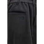 Y-3 Black Polyester Athletic Pants