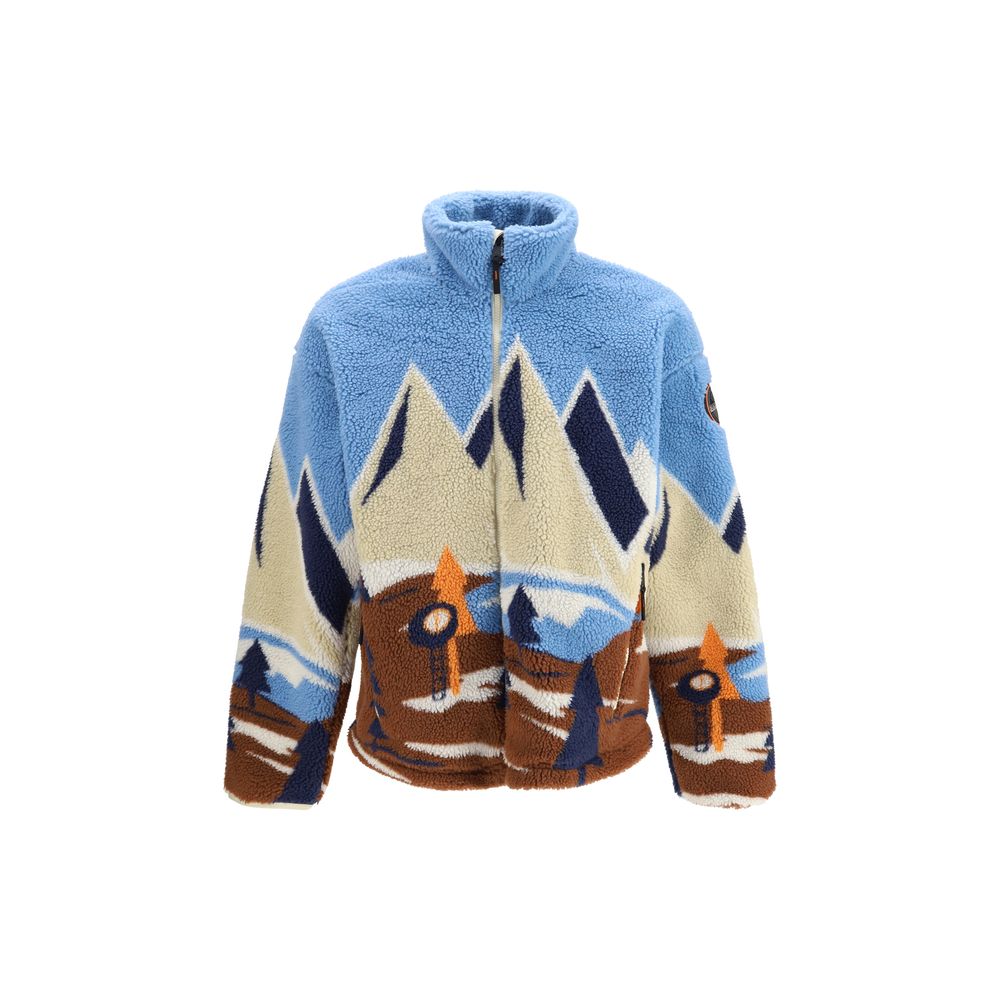 Napapijri Blue Recycled Polyester Shell Jacket - Eljoys Fashion 