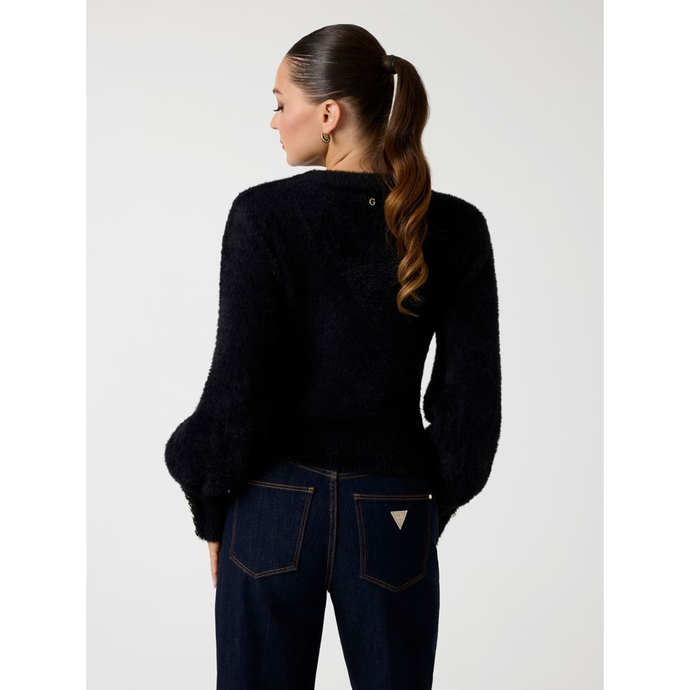 Guess Black Polyester Sweatshirt