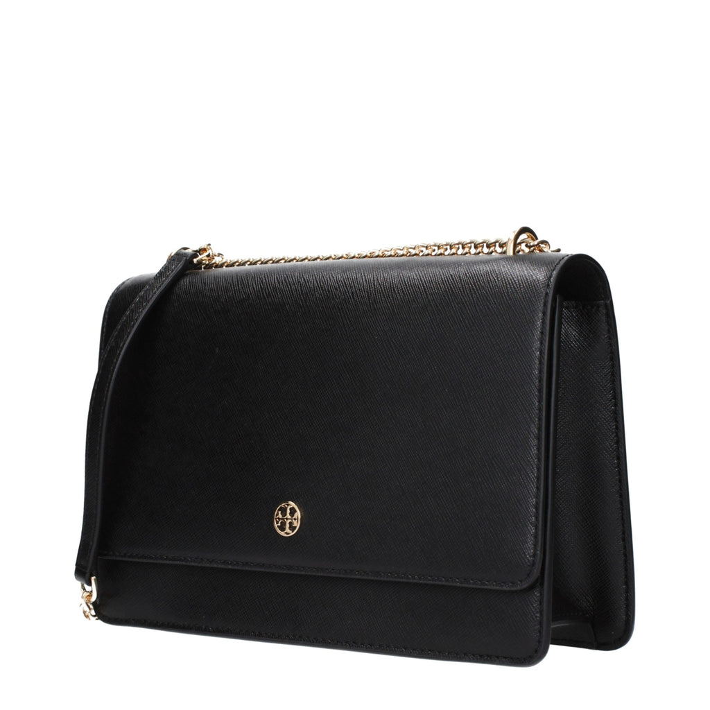 Tory Burch Black Leather Crossbody Bag - Eljoys Fashion 