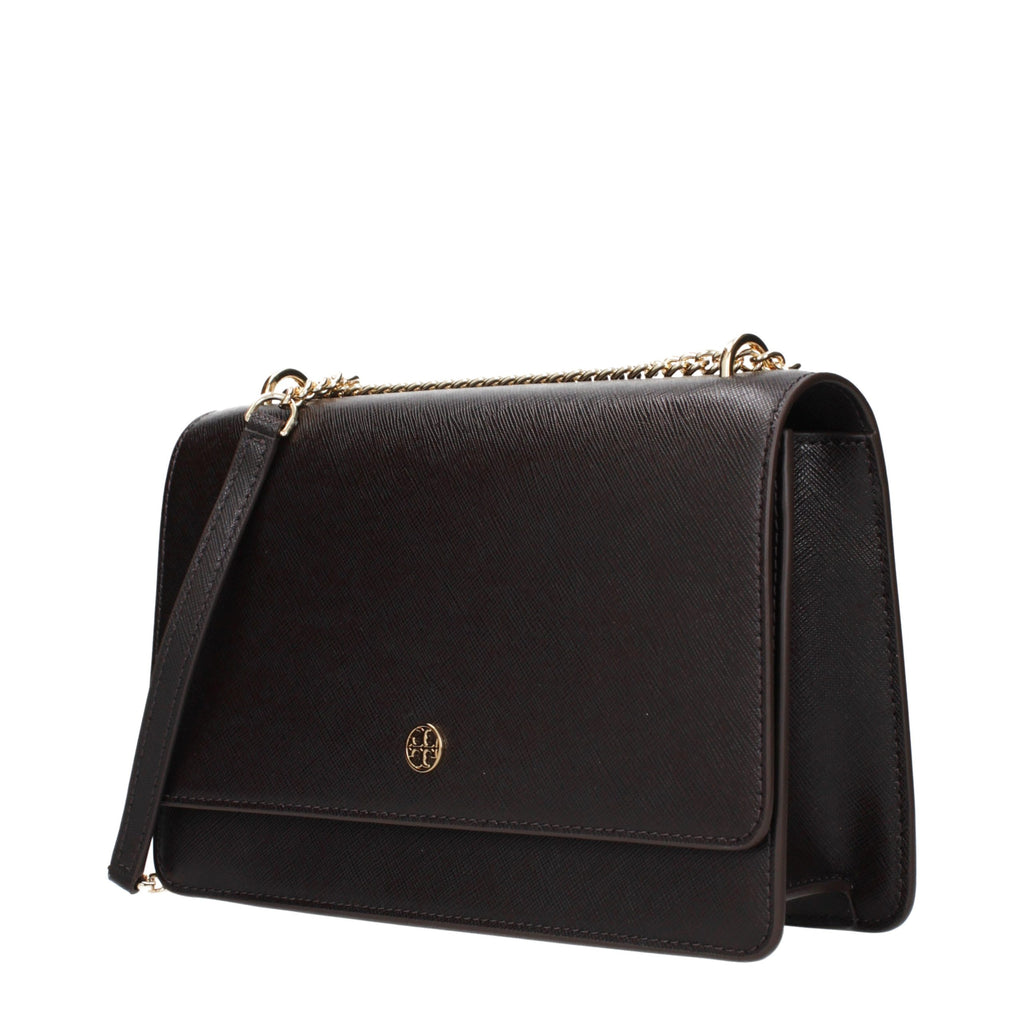 Tory Burch Brown Leather Crossbody Bag - Eljoys Fashion 