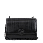 Tory Burch Black Leather Crossbody Bag - Eljoys Fashion 