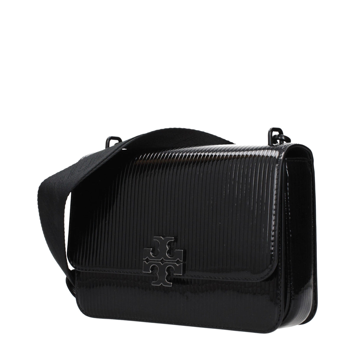 Tory Burch Black Leather Crossbody Bag - Eljoys Fashion 
