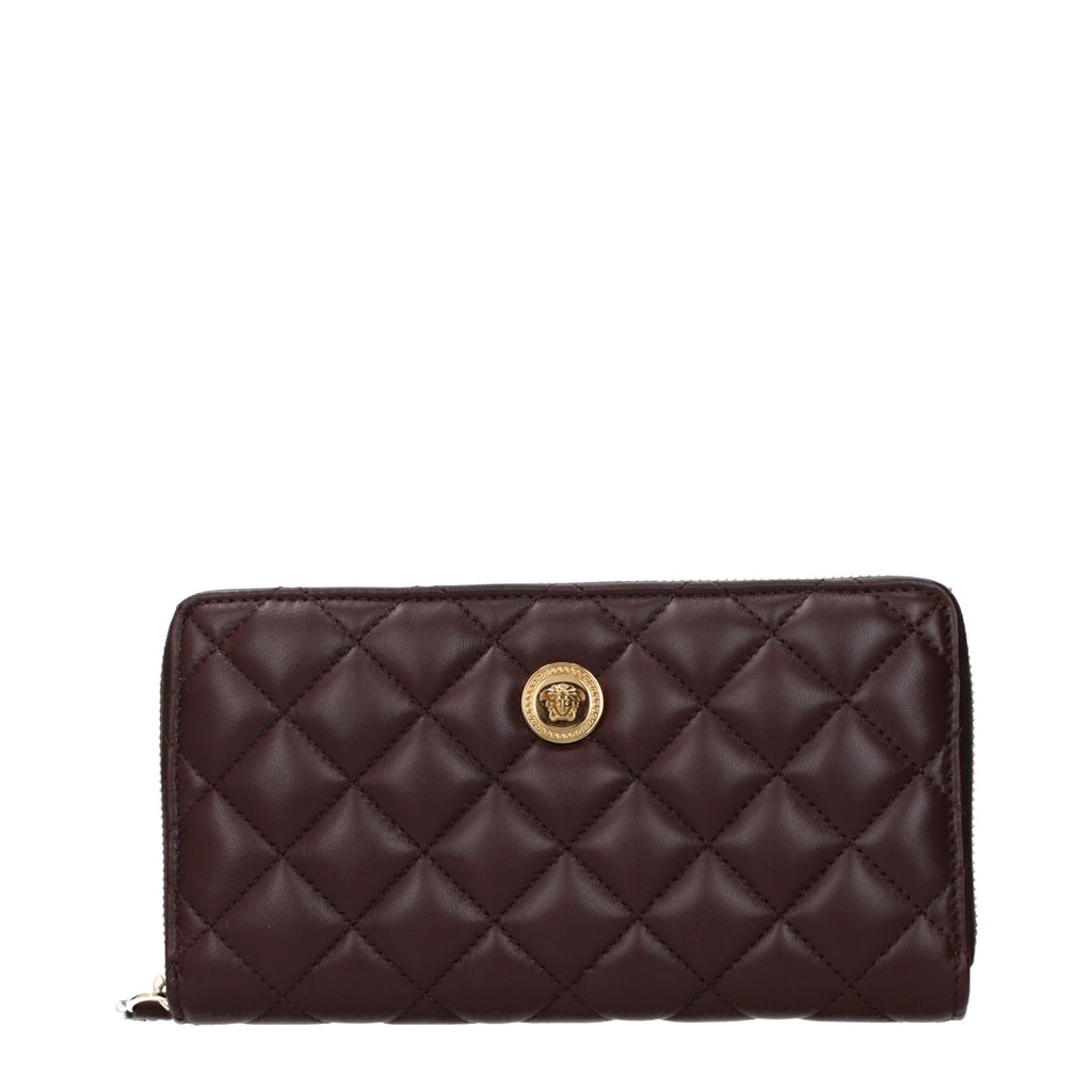 Versace Brown Leather Wallet - Eljoys Fashion 