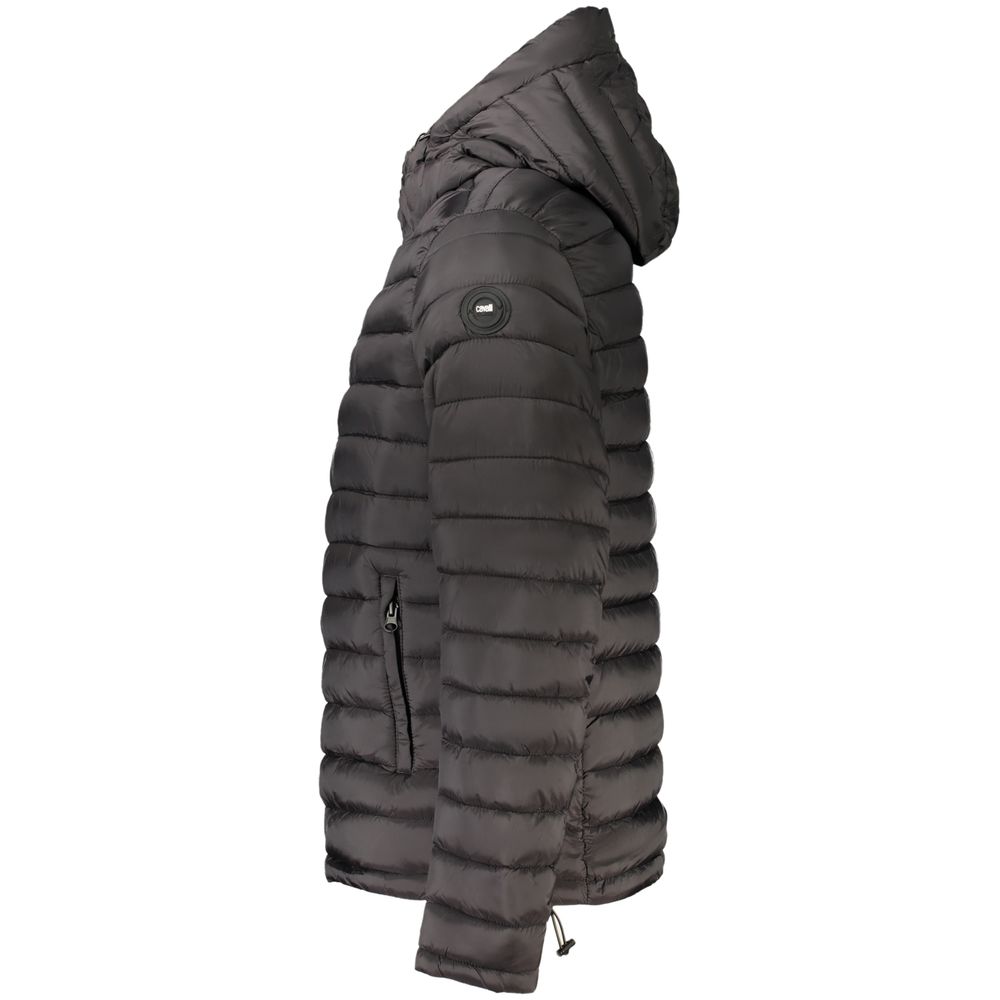 Cavalli Class Black Polyamide Men's Jacket - Eljoys Fashion 