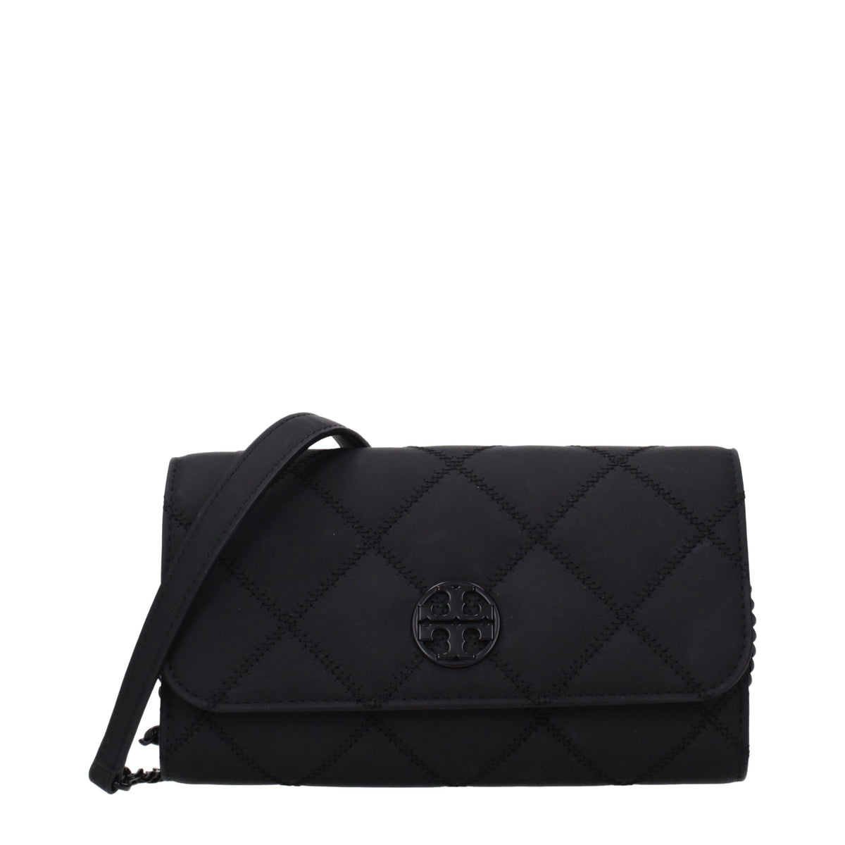 Tory Burch Black Leather Clutch Bag - Eljoys Fashion 
