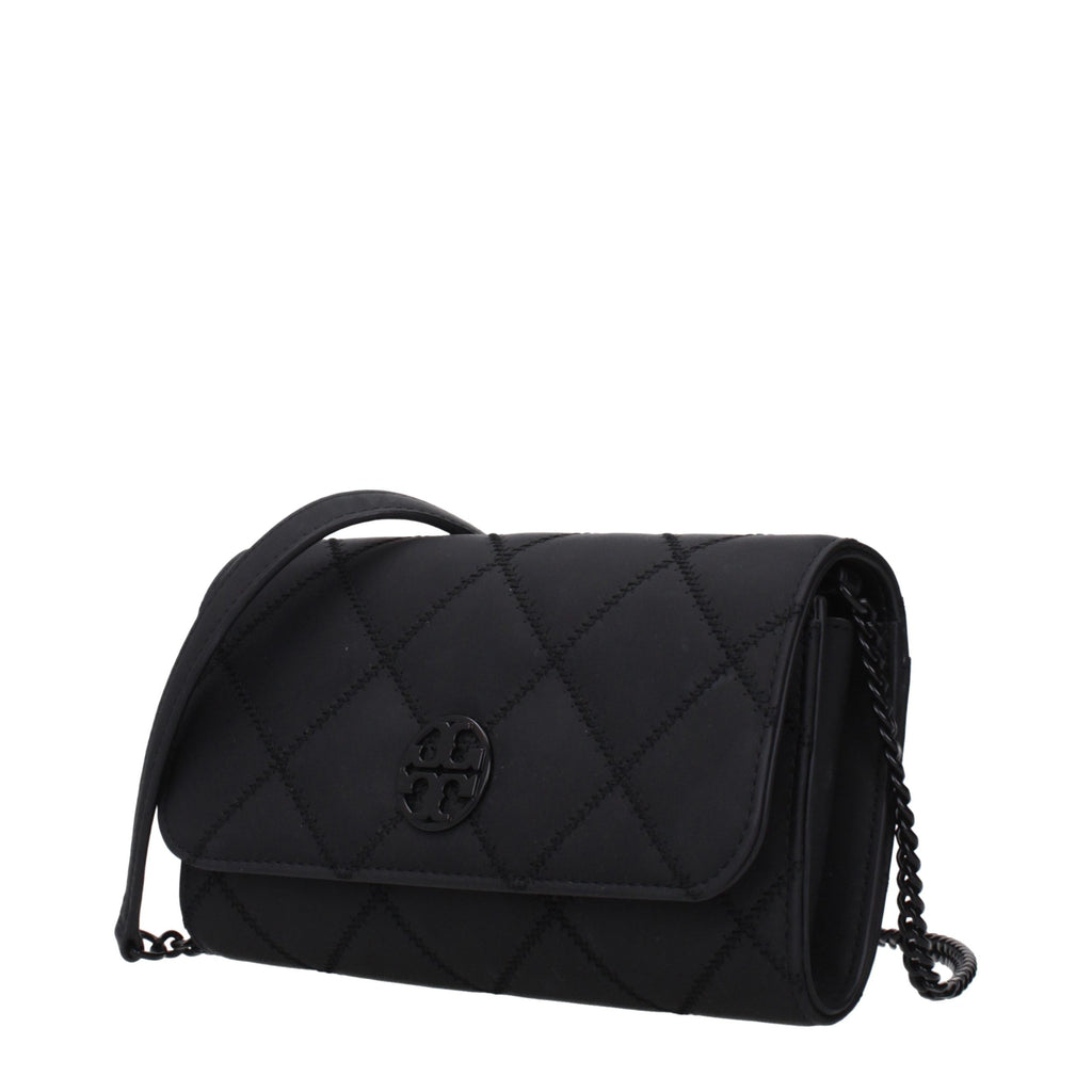 Tory Burch Black Leather Clutch Bag - Eljoys Fashion 
