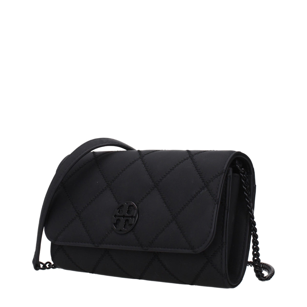 Tory Burch Black Leather Clutch Bag - Eljoys Fashion 