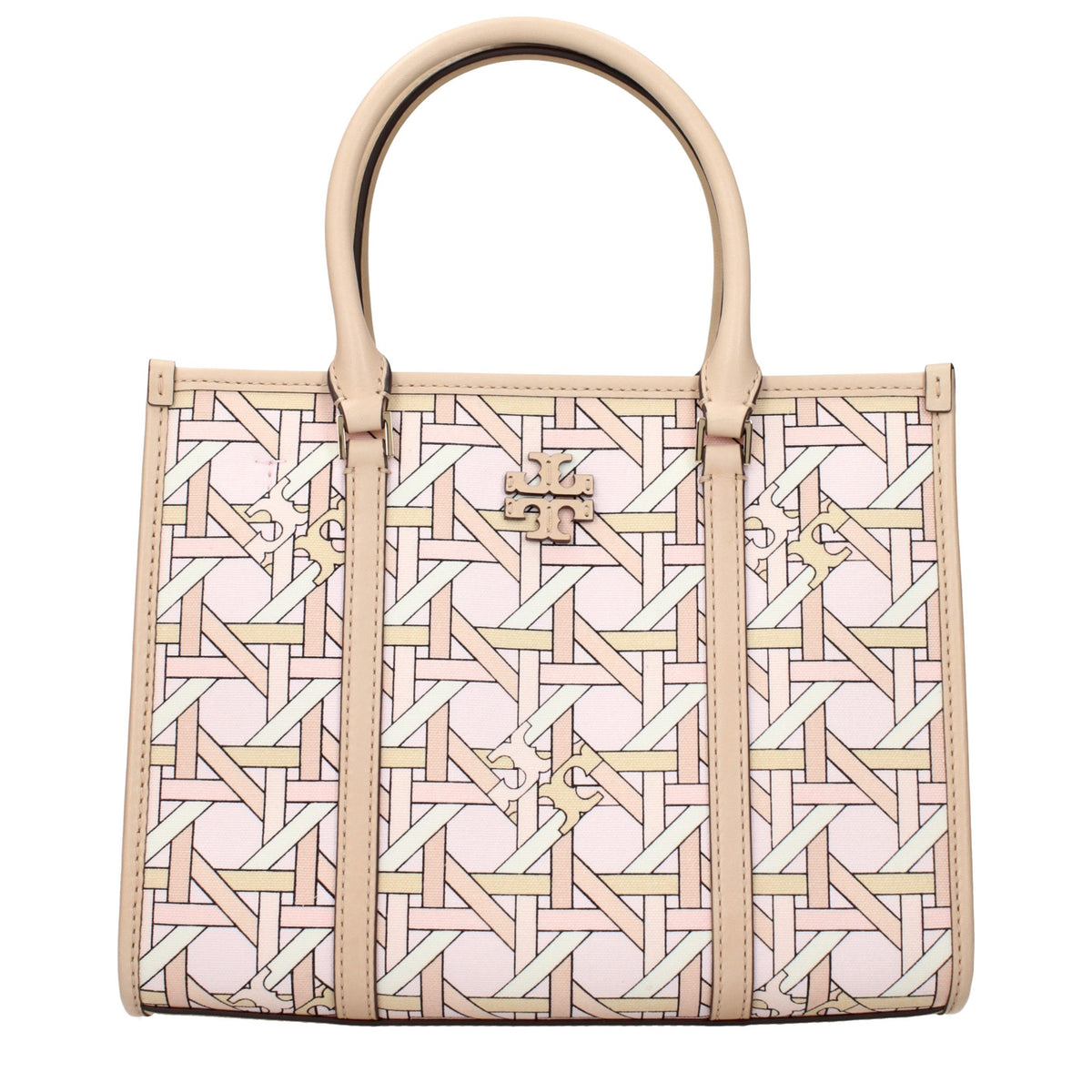 Tory Burch Pink Fabric Handbag - Eljoys Fashion 