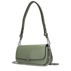 Tory Burch Green Leather Shoulder Bag - Eljoys Fashion 