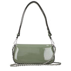 Tory Burch Green Leather Shoulder Bag - Eljoys Fashion 
