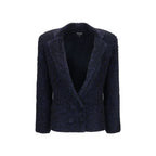 Giorgio Armani Blue Polyamide Blazer - Eljoys Fashion 