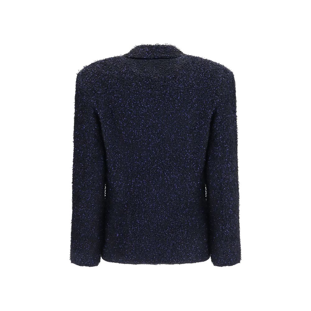Giorgio Armani Blue Polyamide Blazer - Eljoys Fashion 