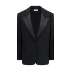 The Row Black Wool Oves Aries Blazer