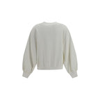 Brunello Cucinelli White Cotton Sweatshirt