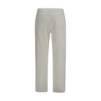 The Row White Cotton Straight-Leg Jeans - Eljoys Fashion 