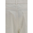 The Row White Cotton Straight-Leg Jeans - Eljoys Fashion 