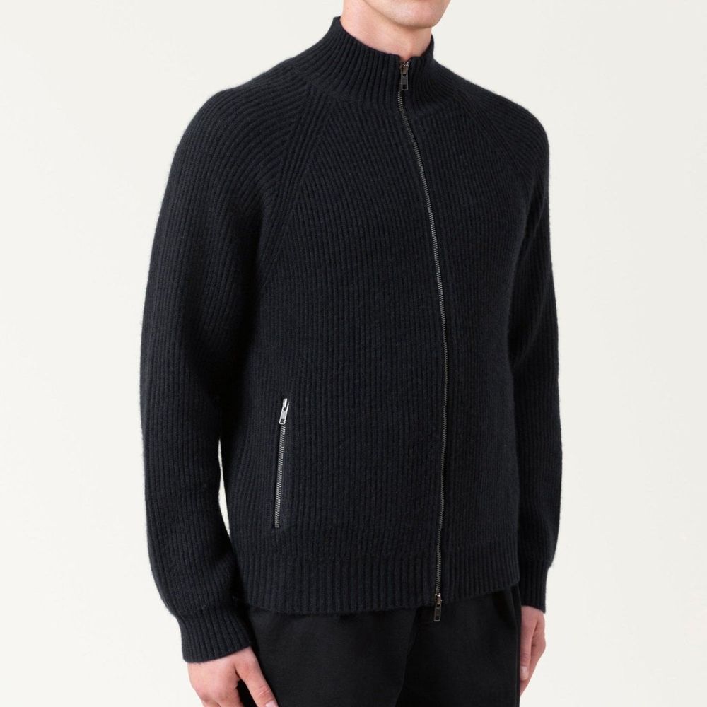 Autore Black Wool Cardigan - Eljoys Fashion 