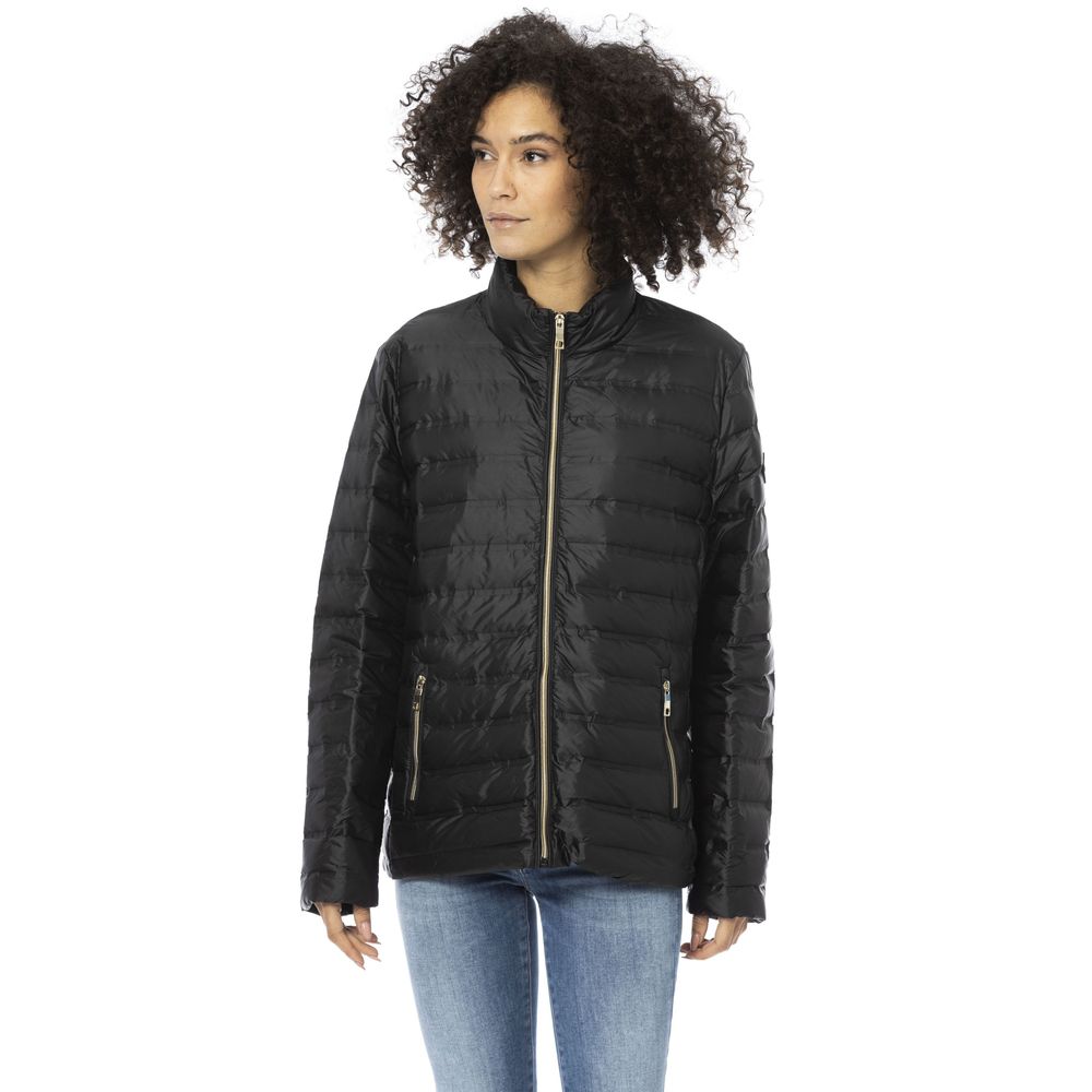 Baldinini Trend Black PU Women Jacket - Eljoys Fashion 