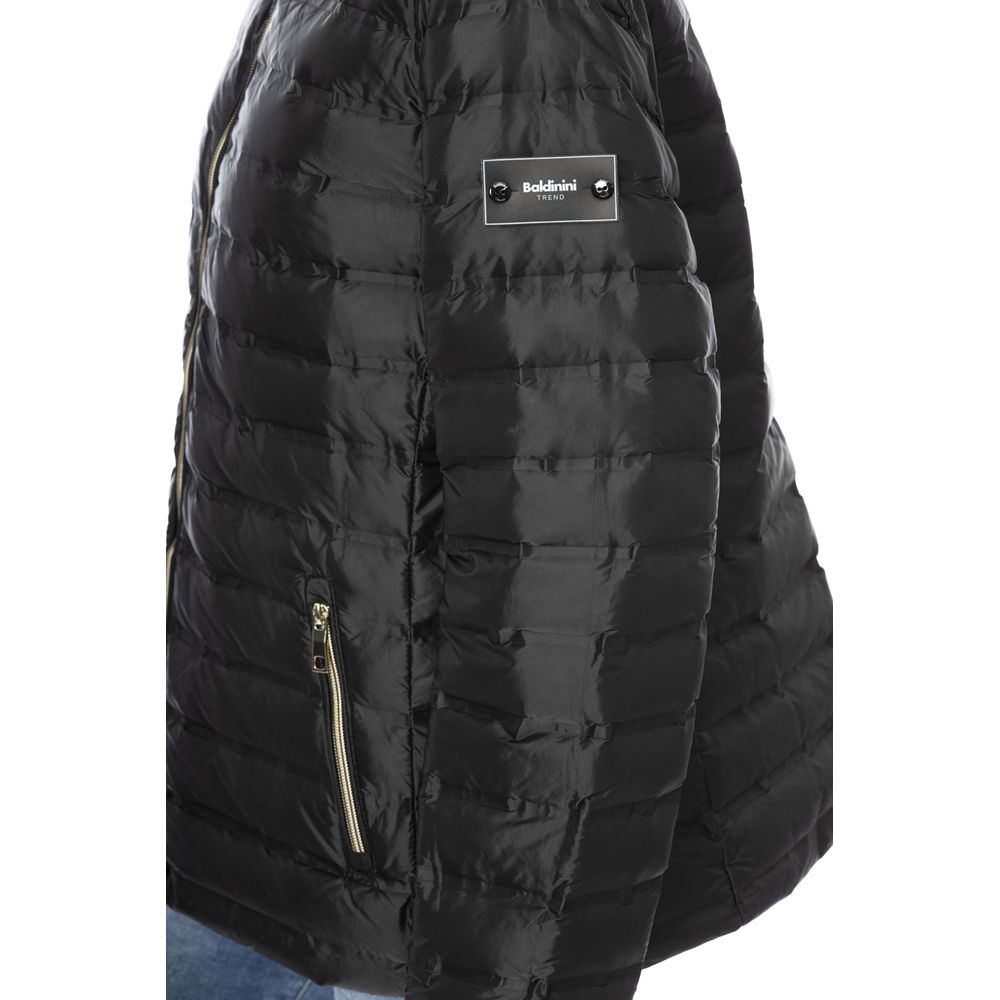 Baldinini Trend Black PU Women Jacket - Eljoys Fashion 