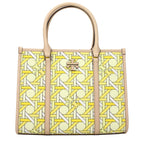 Tory Burch Yellow Fabric Handbag - Eljoys Fashion 