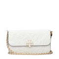 Tory Burch White Leather Handbag - Eljoys Fashion 