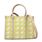 Tory Burch Yellow Fabric Handbag - Eljoys Fashion 