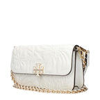 Tory Burch White Leather Handbag - Eljoys Fashion 
