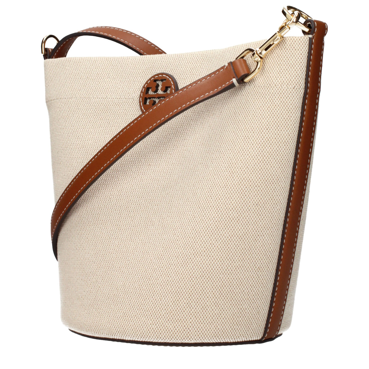 Tory Burch Beige Fabric Crossbody Bag - Eljoys Fashion 