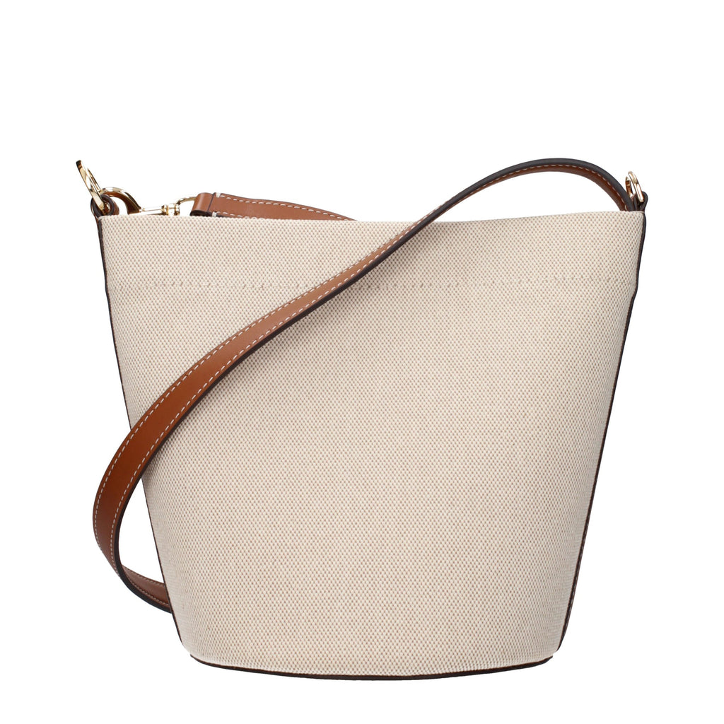 Tory Burch Beige Fabric Crossbody Bag - Eljoys Fashion 