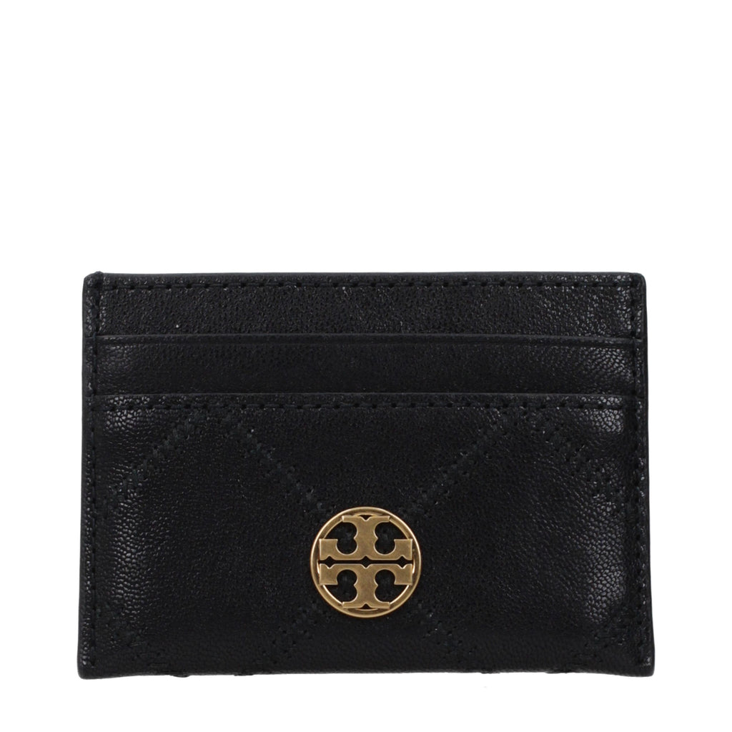 Tory Burch Black Leather Cardholder - Eljoys Fashion 