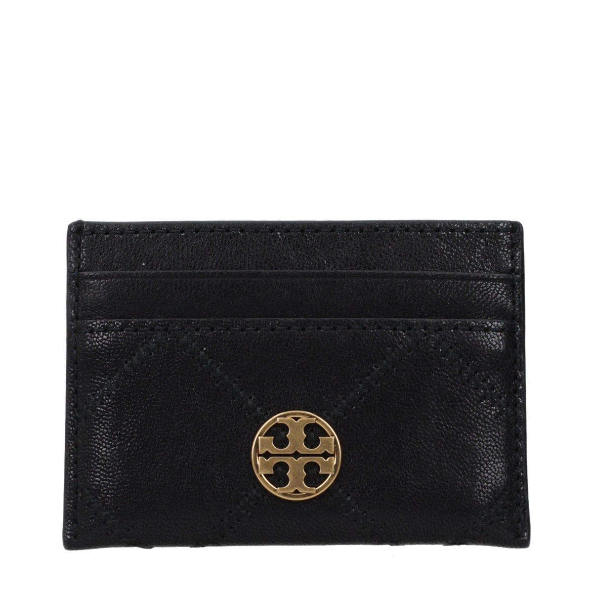 Tory Burch Black Leather Cardholder - Eljoys Fashion 