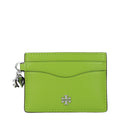 Tory Burch Green Leather Cardholder - Eljoys Fashion 