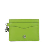 Tory Burch Green Leather Cardholder - Eljoys Fashion 